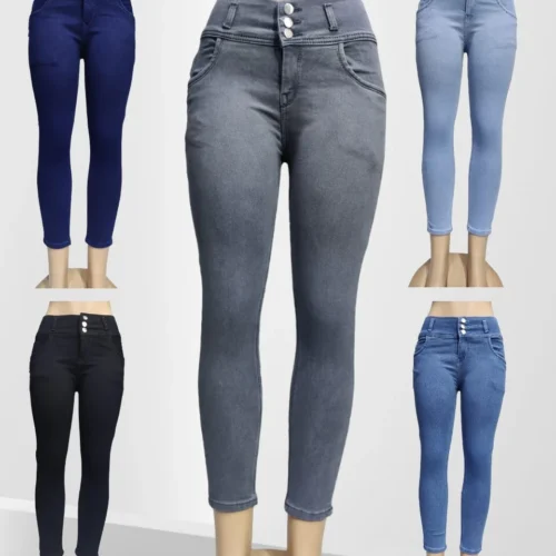 THREE 3 BUTTON LADIES JEANS URBANMORE