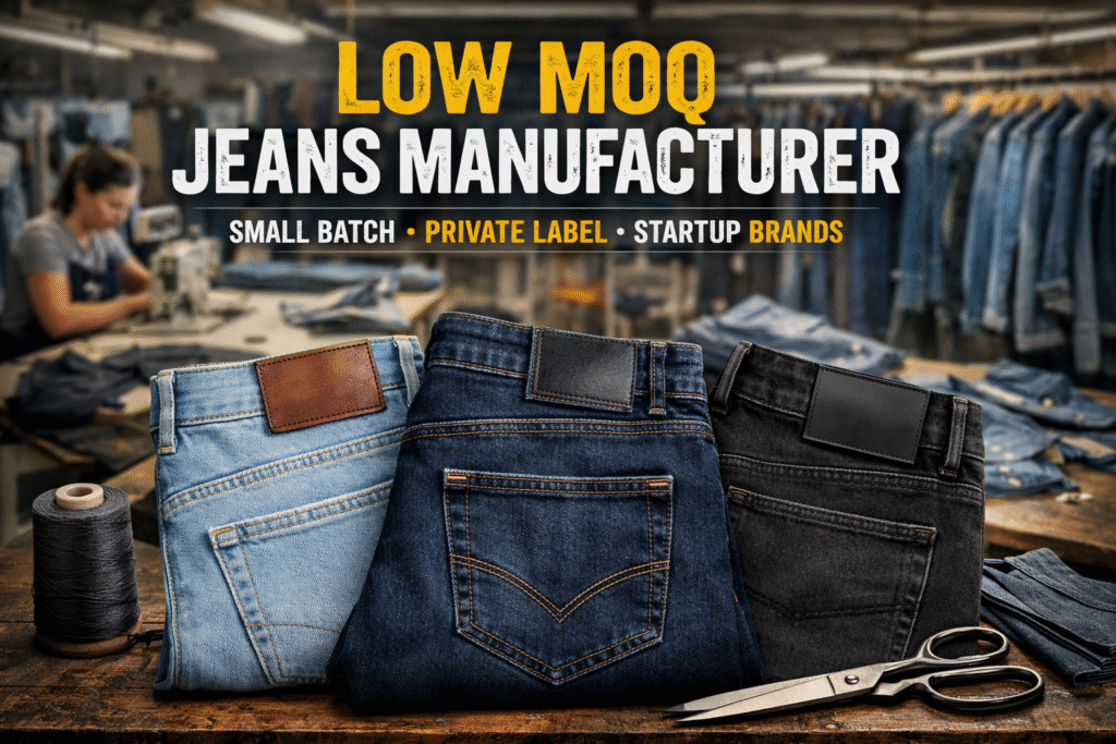 Low MOQ Jeans Manufacturer