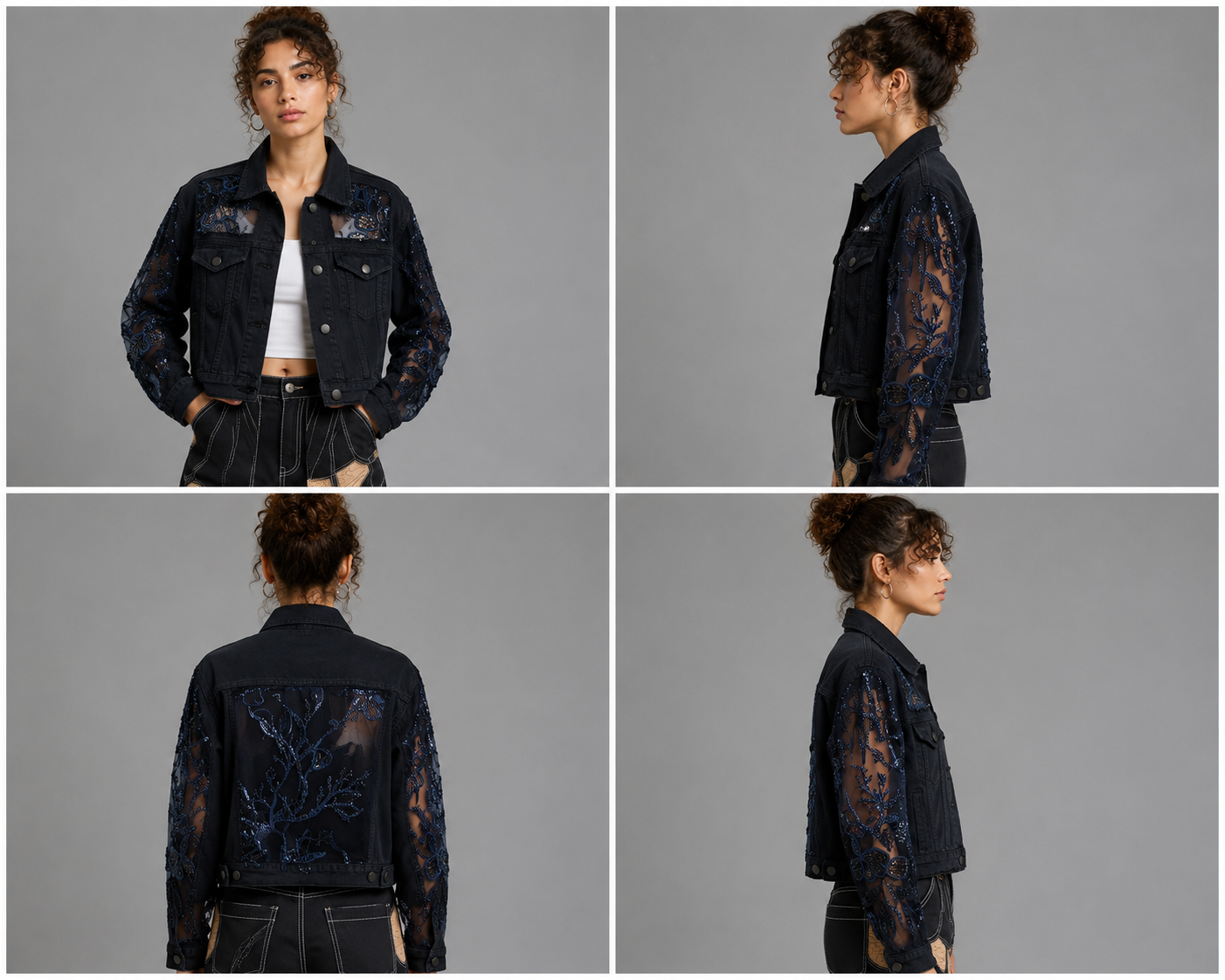 Custom Embellished Denim Jacket Manufacturer